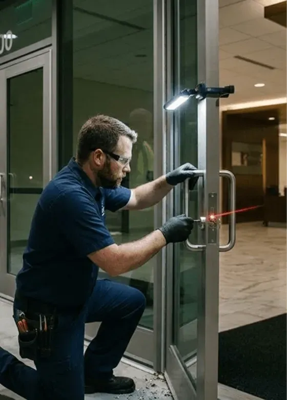 High-security commercial lock cylinder